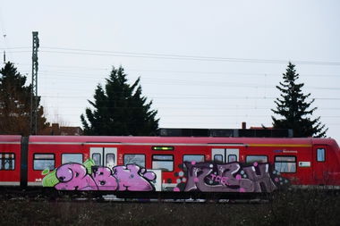 Graffiti Train in Hannover - Photo by BertosBlog - RBH (2017)