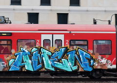 Graffiti Train in Hannover - Photo by BertosBlog - Amen (2015)