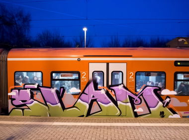 Graffiti Train in Hannover - Photo by BertosBlog - Slam, TCS (2014)