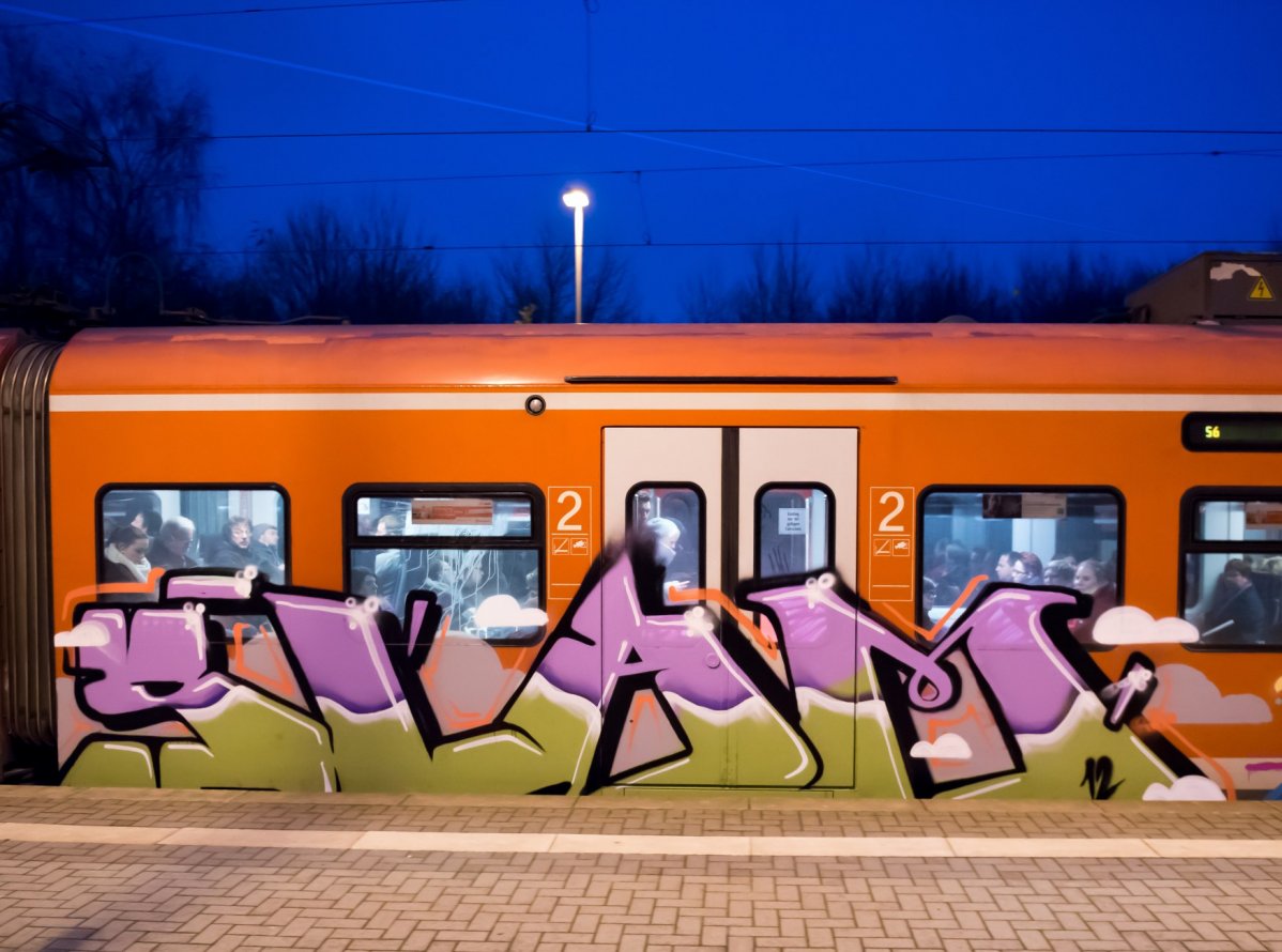Graffiti Train in Hannover - Photo by BertosBlog - Slam, TCS (2014)