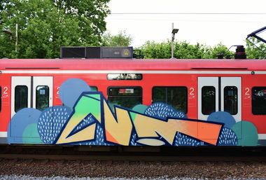 Graffiti Train in Hannover - Photo by BertosBlog - Hannover, Cum
