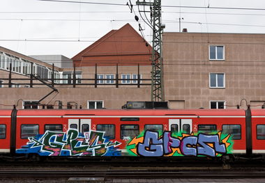 Graffiti Train in Hannover - Photo by BertosBlog - GPC (2016)