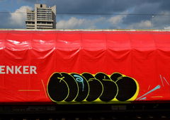 Graffiti Train in Hannover - Photo by BertosBlog - Freight, Cargo, Moses (2014)