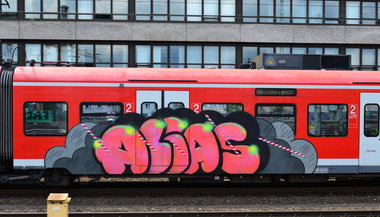 Graffiti Train in Hannover - Photo by BertosBlog - Alias (2014)