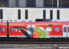 Graffiti Train in Hannover - Photo by BertosBlog - Moses (2014)