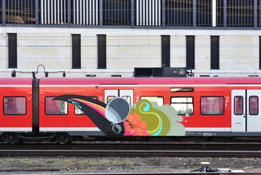 Graffiti Train in Hannover - Photo by BertosBlog - Moses (2014)