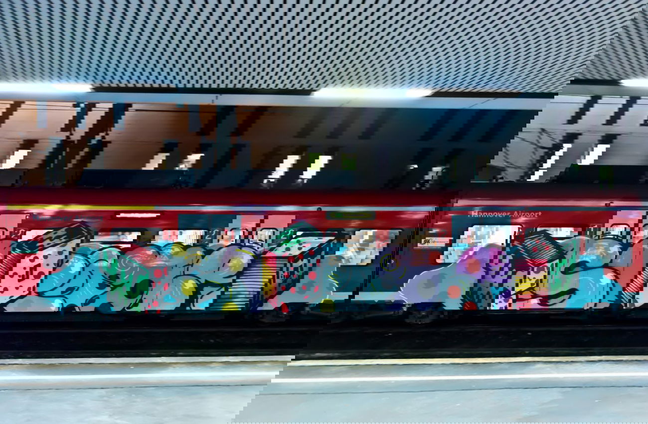 Graffiti Train in Hannover - Photo by BertosBlog - Topsprayer (2014)