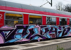 Graffiti Train in Hannover - Photo by BertosBlog - Alias, Topsprayer (2014)