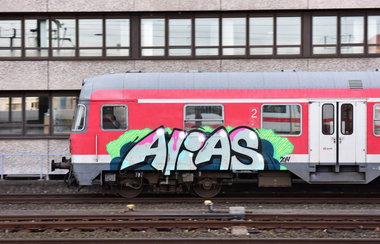 Graffiti Train in Hannover - Photo by BertosBlog - Alias, Topsprayer (2014)