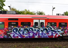 Graffiti Train in Hannover - Photo by BertosBlog - Nomor (2014)