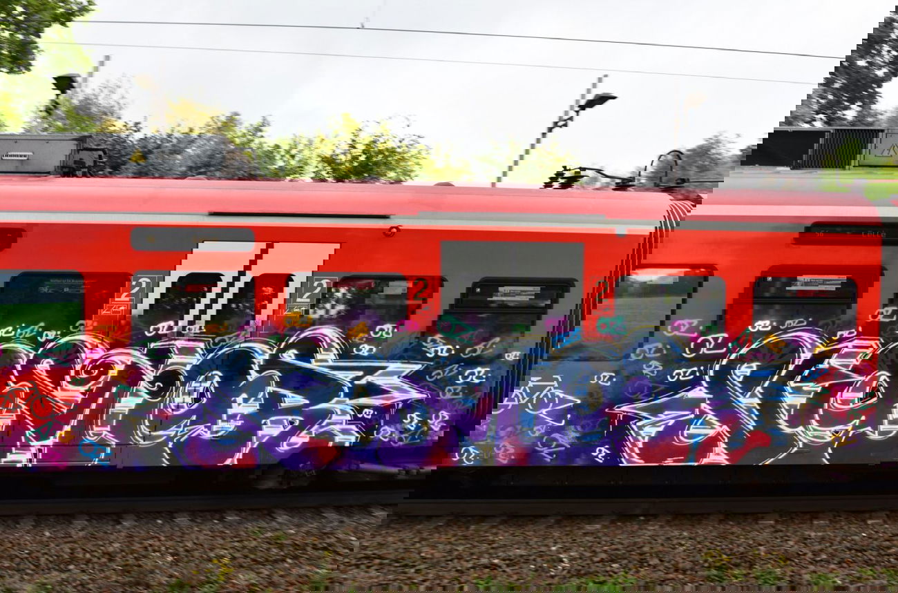 Graffiti Train in Hannover - Photo by BertosBlog - Nomor (2014)