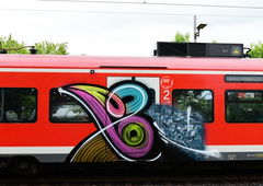 Graffiti Train in Hannover - Photo by BertosBlog - Moses, Topsprayer (2015)