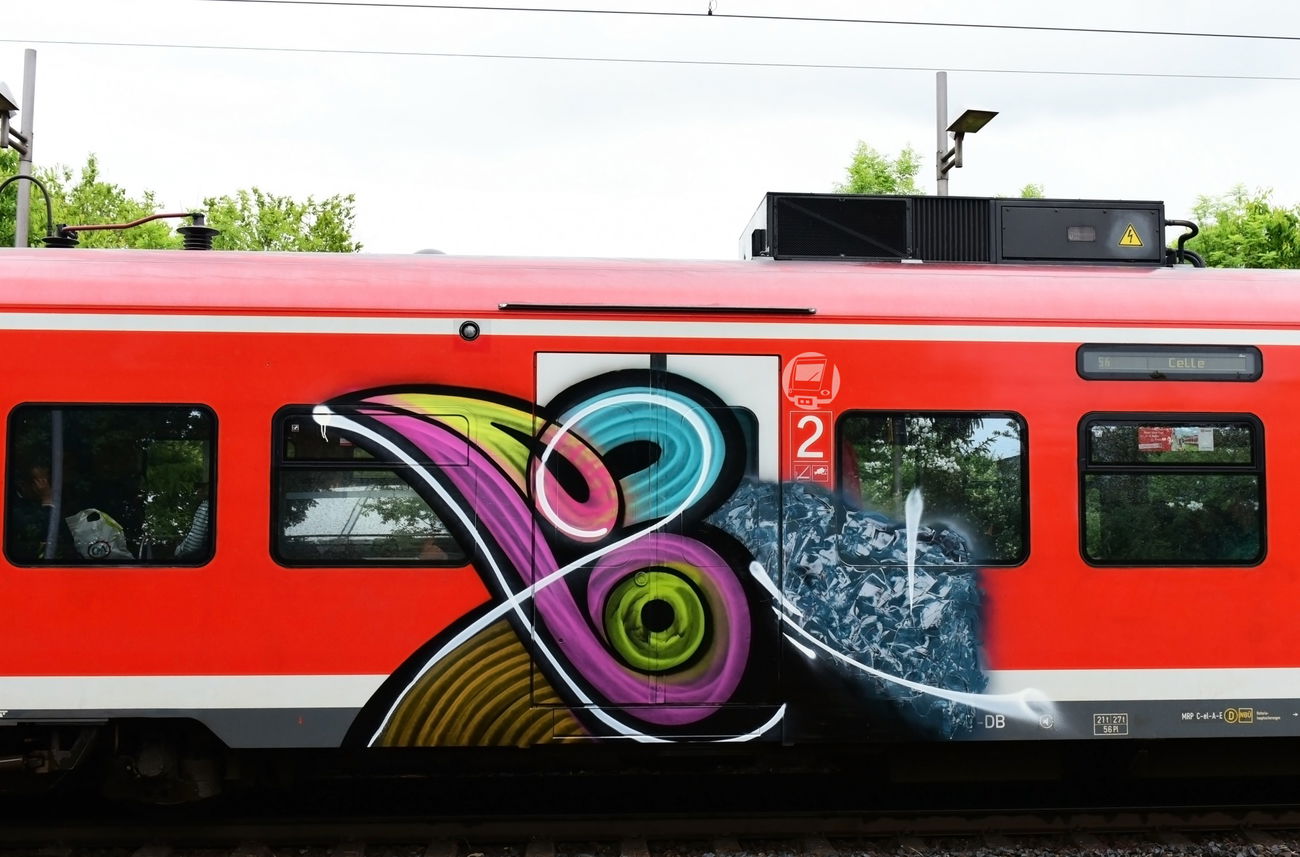 Graffiti Train in Hannover - Photo by BertosBlog - Moses, Topsprayer (2015)