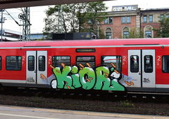 Graffiti Train in Hannover - Photo by BertosBlog - Kior., RBH (2014)