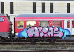 Graffiti Train in Hannover - Photo by BertosBlog - Alias, Topsprayer (2014)