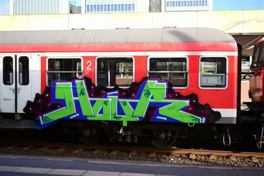 Graffiti Train in Hannover - Photo by BertosBlog - Hannover, Hour (2015)