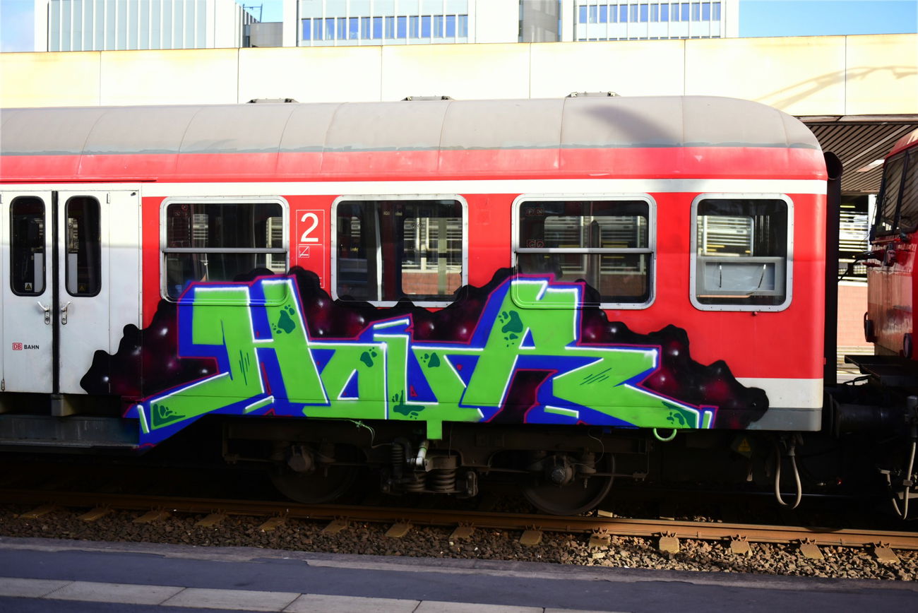 Graffiti Train in Hannover - Photo by BertosBlog - Hannover, Hour (2015)