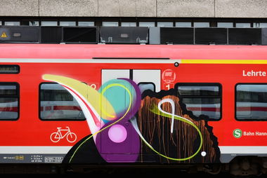 Graffiti Train in Hannover - Photo by BertosBlog - Moses, Topsprayer (2015)
