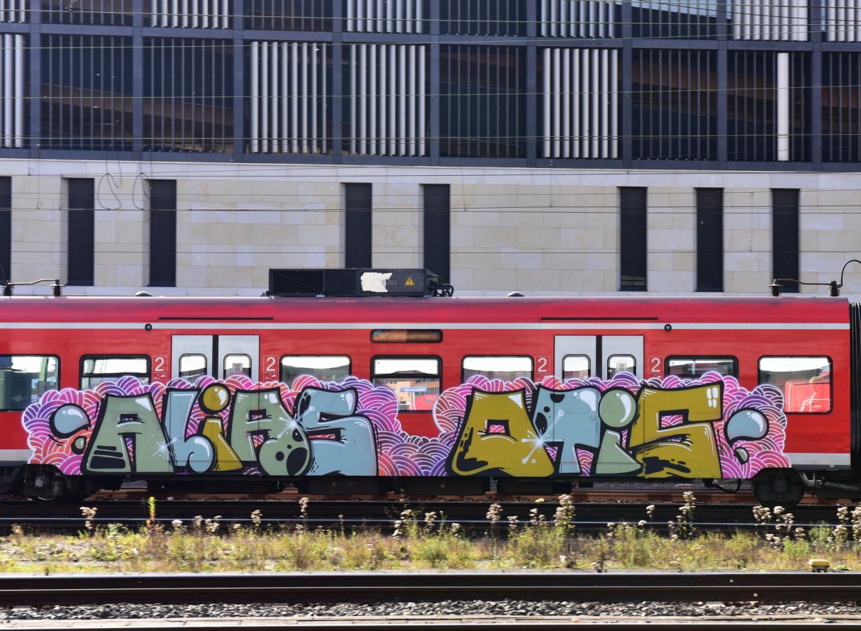 Graffiti Train in Hannover - Photo by BertosBlog - Alias, Topsprayer, Otis (2014)