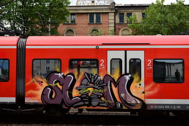 Graffiti Train in Hannover - Photo by BertosBlog - Slam, TCS (2016)