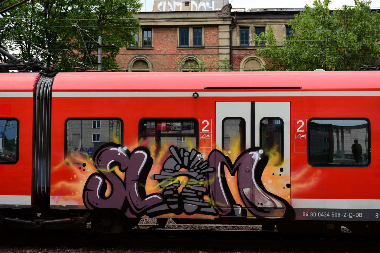 Graffiti Train in Hannover - Photo by BertosBlog - Slam, TCS (2016)