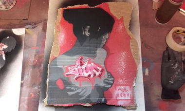 Graffiti Artwork - Photo by Beru - stencil (2016)