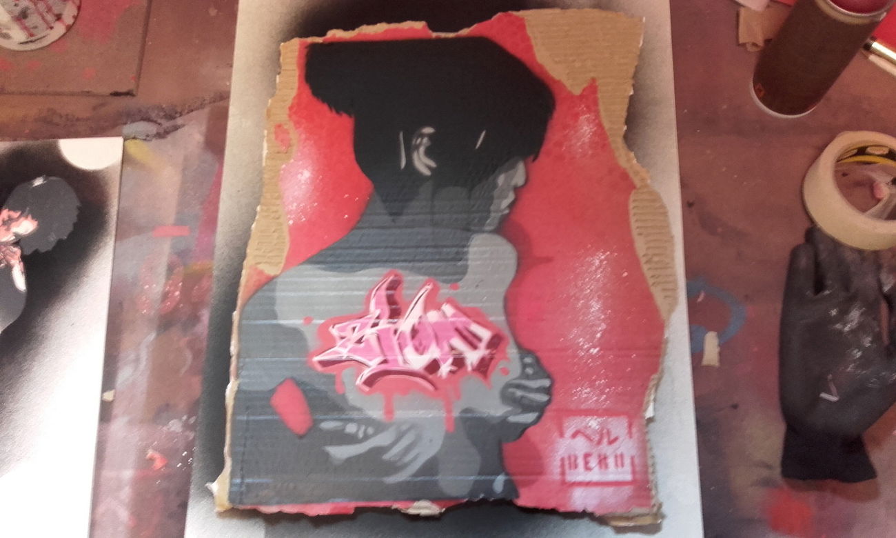 Graffiti Artwork - Photo by Beru - stencil (2016)
