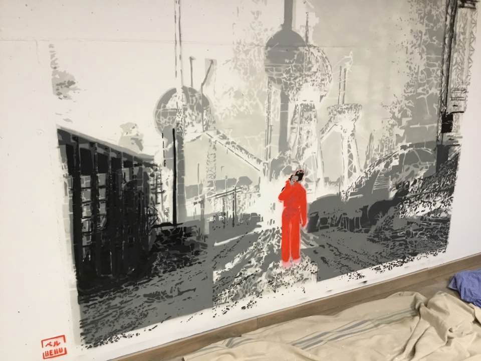 Graffiti Artwork - Photo by Beru - stencil (2017)