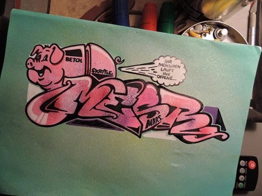 Graffiti Wall - Photo by BetchSkattle - Mesr