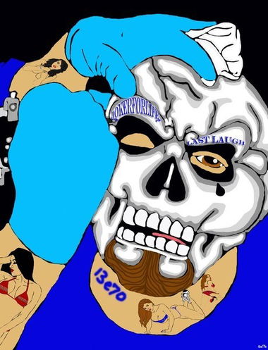 Graffiti Sketch - Photo by Betojimenezart - Joker, cholo, ese