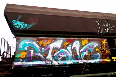 Graffiti Train - Photo by Betonierer