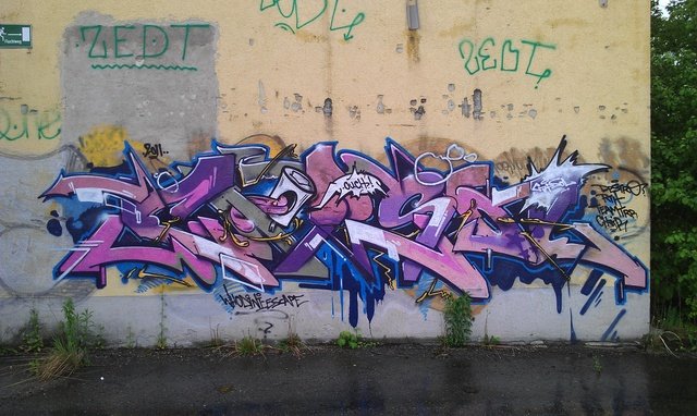 Graffiti Wall in Dachau - Photo by Beutelratte - capsol, trr (2011)