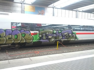 Graffiti Train in München - Photo by Beutelratte - ... (2013)
