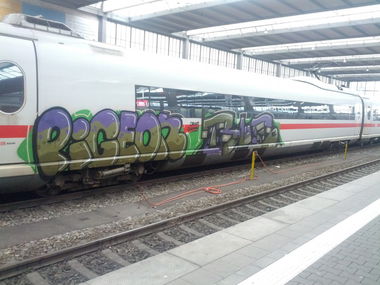 Graffiti Train - Photo by Beutelratte - pigeons (2013)