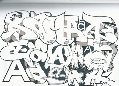 Graffiti Sketch - Photo by Beyond - The, Letter, A (2013)