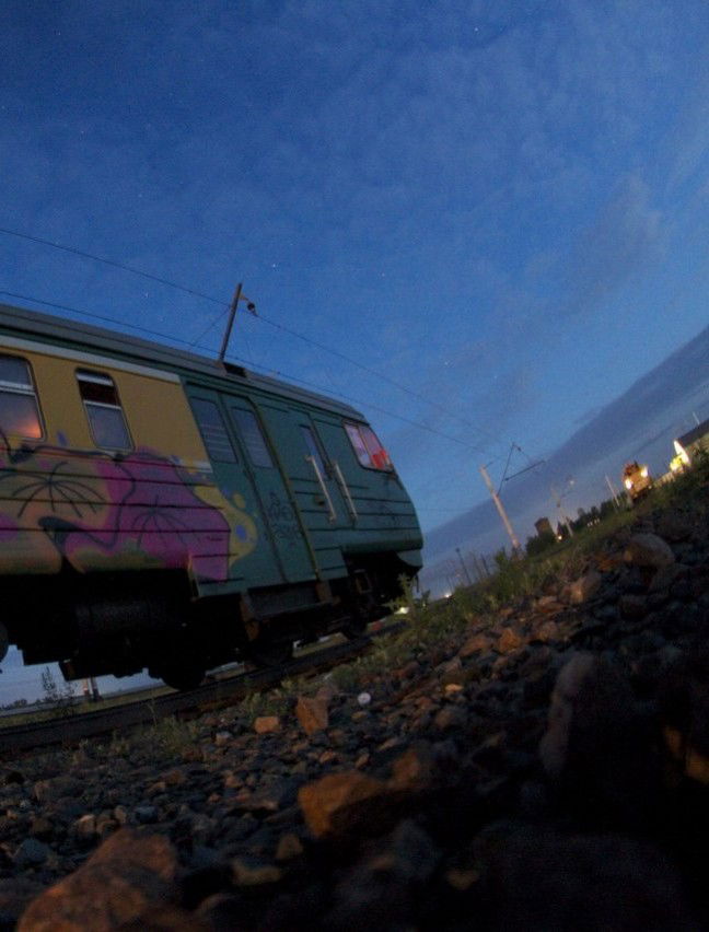 Graffiti Train in Novosibirsk - Photo by BigBoss