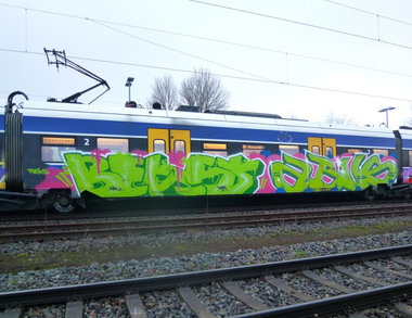Graffiti Train in bremen - Photo by Bigchill - beast, abus (2013)