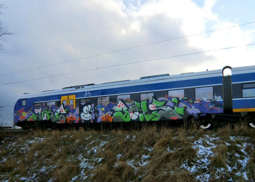 Graffiti Train in bremen - Photo by Bigchill - jbcb (2013)