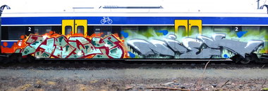 Graffiti Train in bremen - Photo by Bigchill - howy, niek (2013)