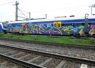 Graffiti Train in bremen - Photo by Bigchill - swk (2013)