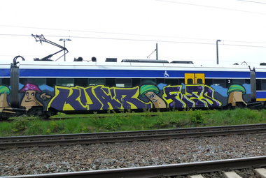 Graffiti Train in bremen - Photo by Bigchill - swk (2013)