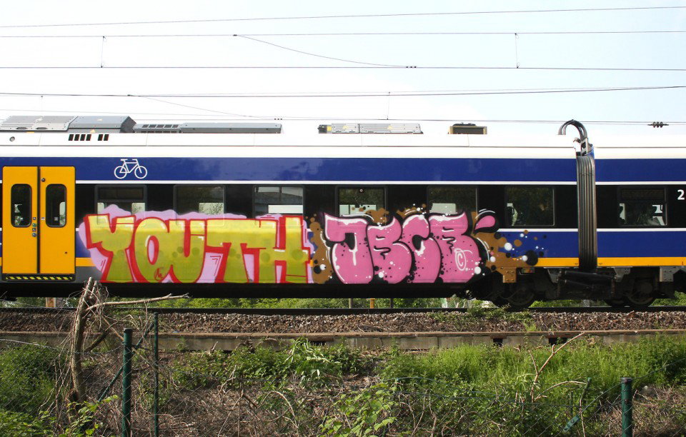 Graffiti Train in Bremen - Photo by Bigchill - youth, jbcb (2013)