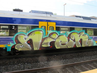 Graffiti Train - Photo by Bigchill - niek (2013)