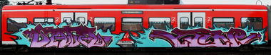 Graffiti Train - Photo by Bigchill - sato, kine