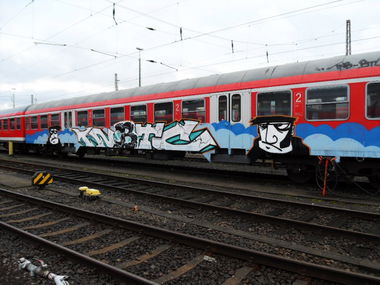 Graffiti Train - Photo by Bigchill - tnb, btc, nk