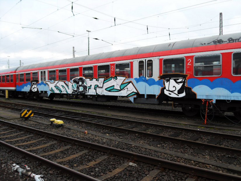 Graffiti Train - Photo by Bigchill - tnb, btc, nk