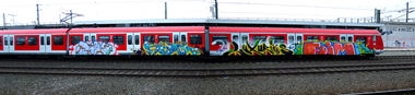 Graffiti Train - Photo by Bigchill - primo, niek, luxus