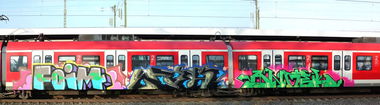 Graffiti Train - Photo by Bigchill - foim, niek, angel