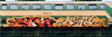 Graffiti Train - Photo by Bigchill - nk, das