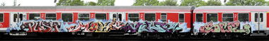 Graffiti Train - Photo by Bigchill - push, mokie, kine